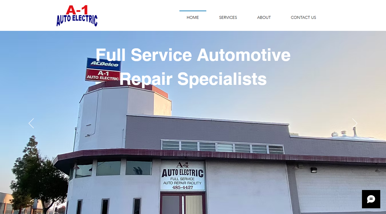 Website screenshot for Shiv Auto Service