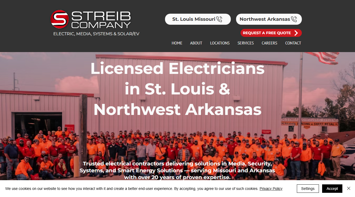 Screenshot of Streib Company