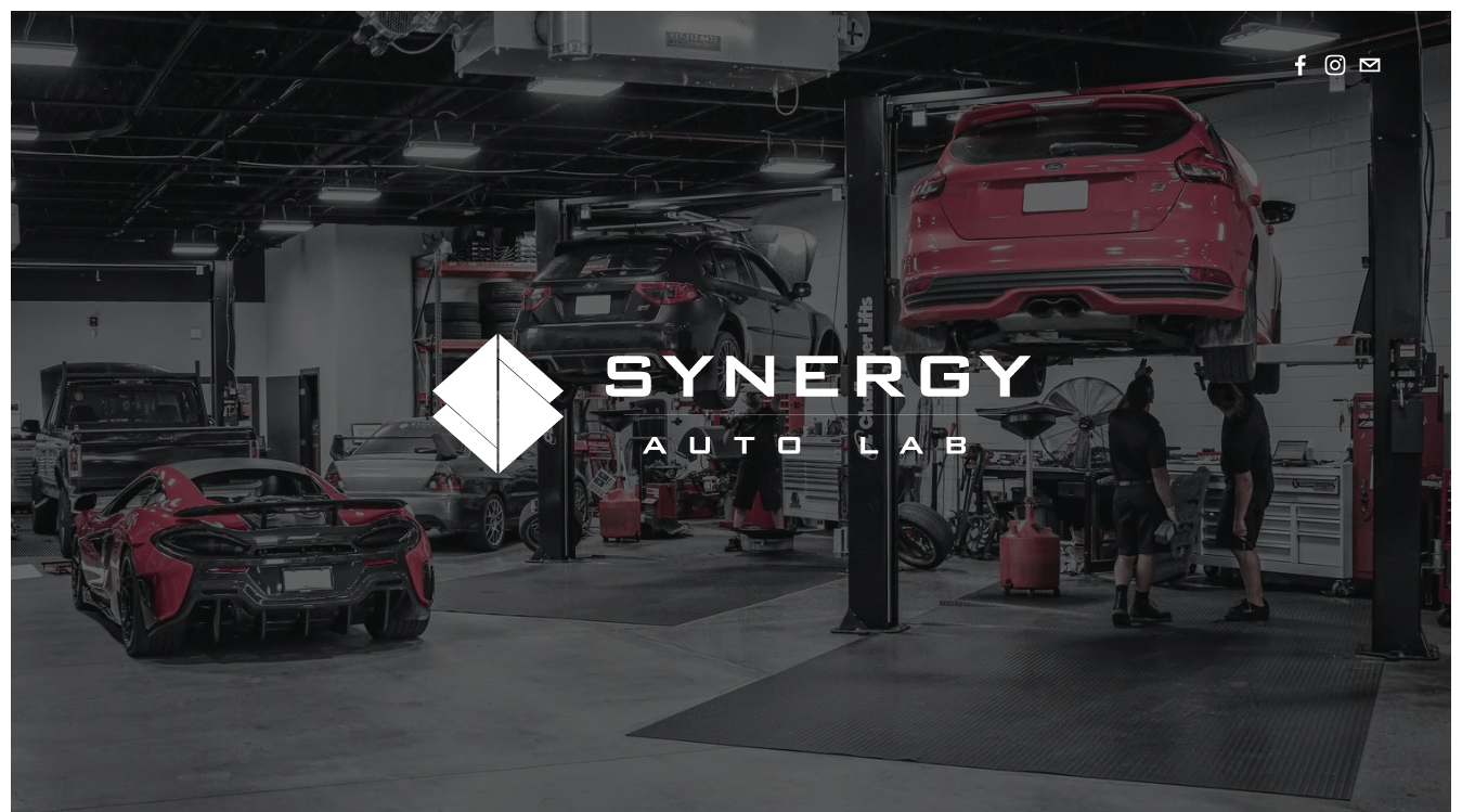 Website screenshot for Synergy Auto Lab - Automotive Repair & Performance