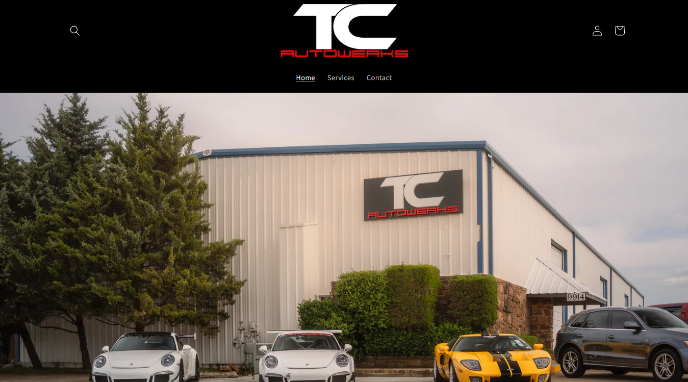 Website screenshot for TC Autowerks