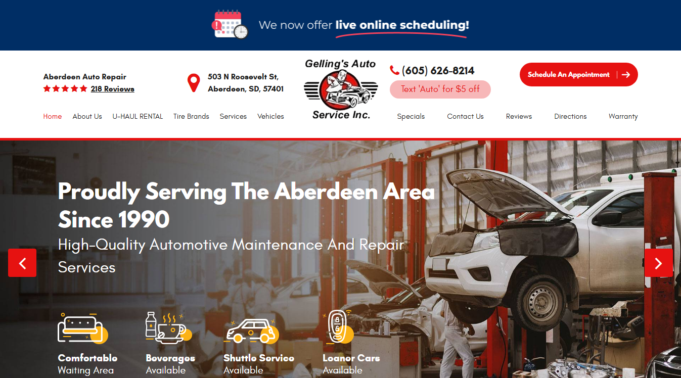 Website screenshot for The Autofixtech (Mobile Mechanic)