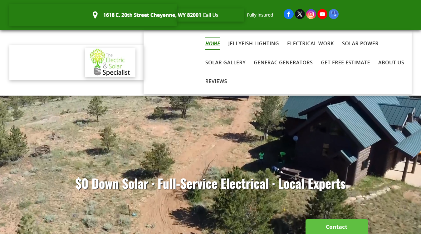 Screenshot of The Electric and Solar Specialist