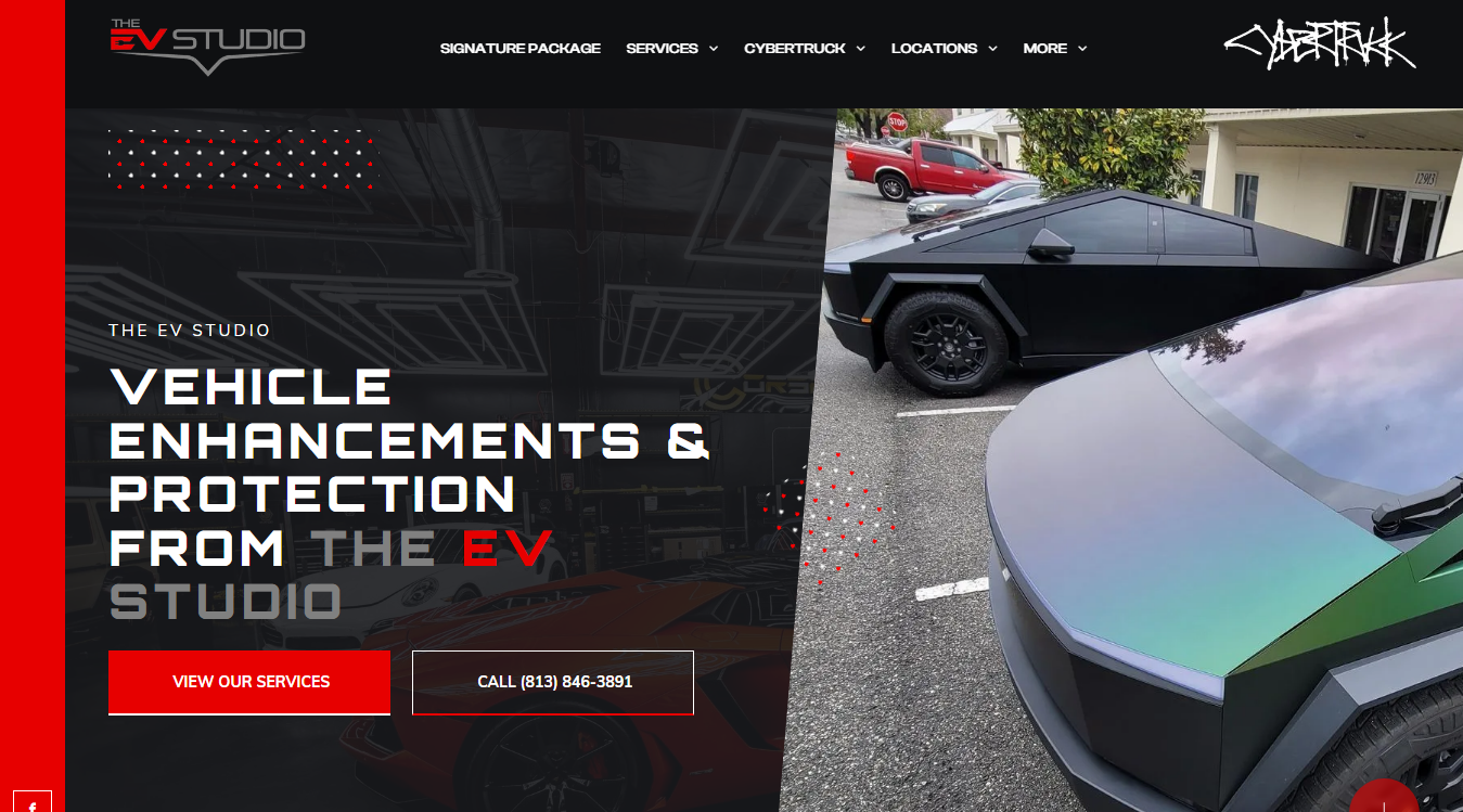 Screenshot of The EV Studio