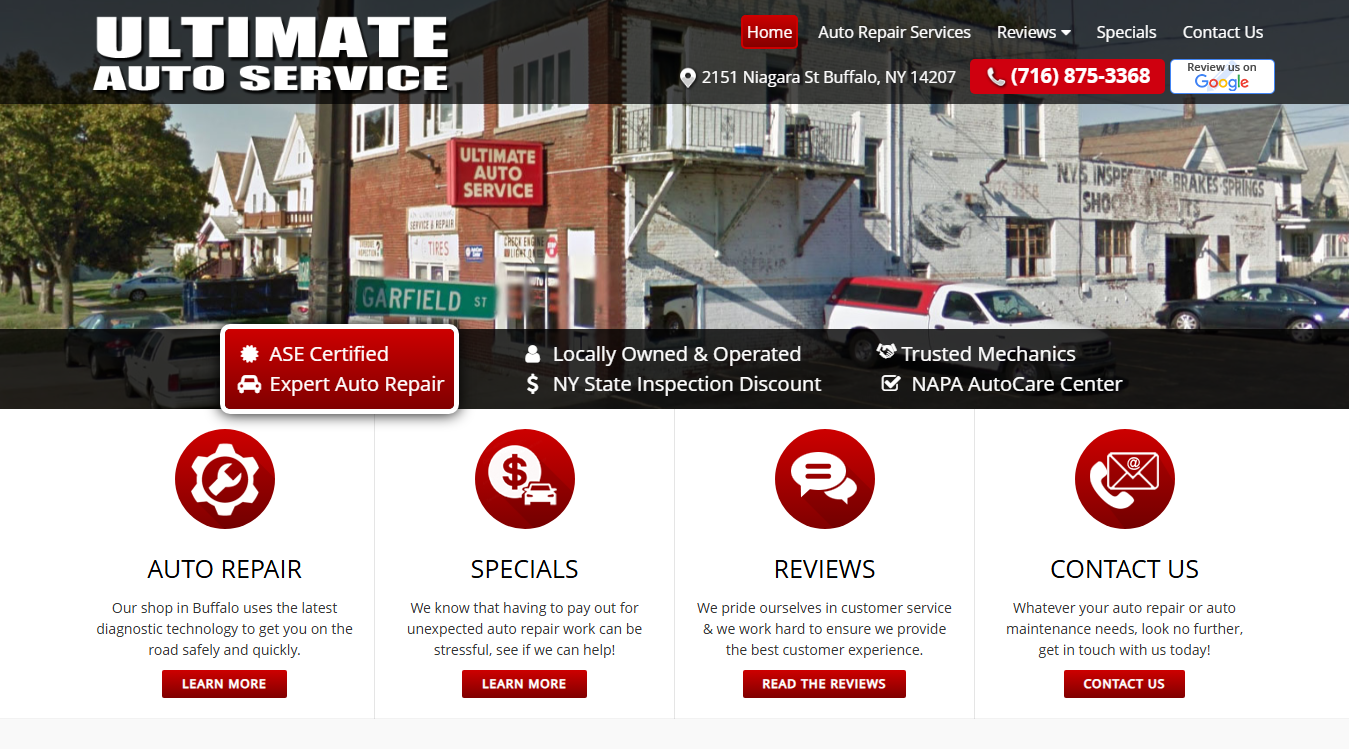 Screenshot of Ultimate Auto Service