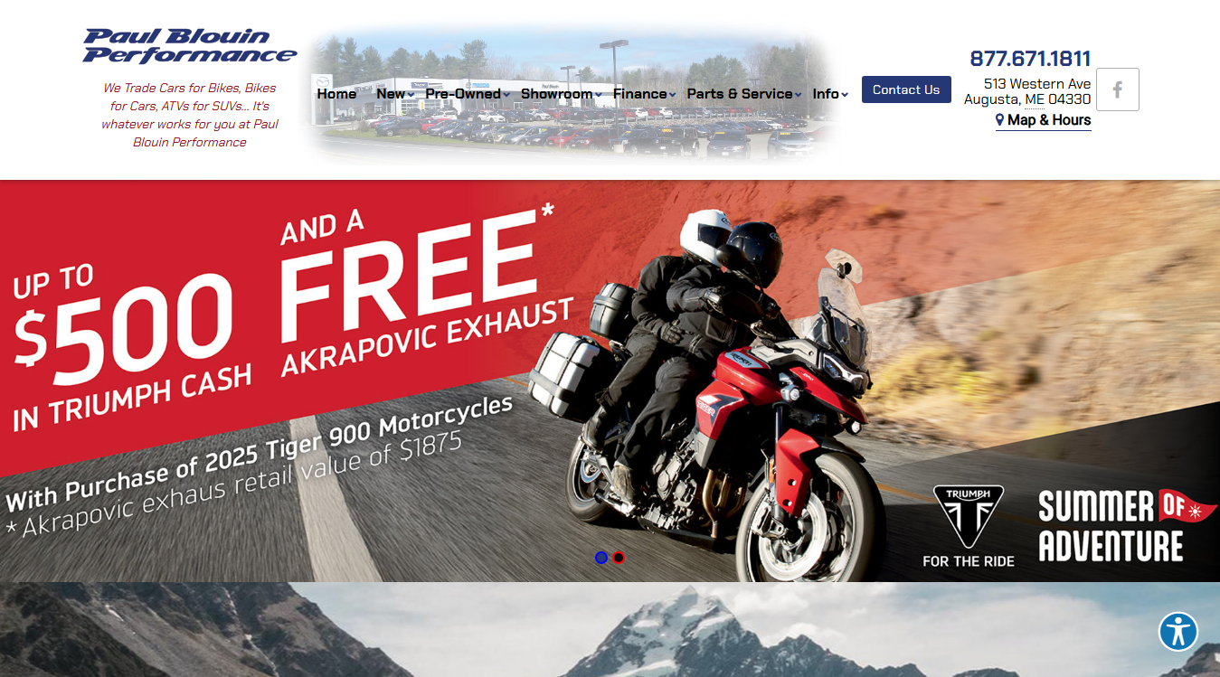 Website screenshot for Universal Auto Repair