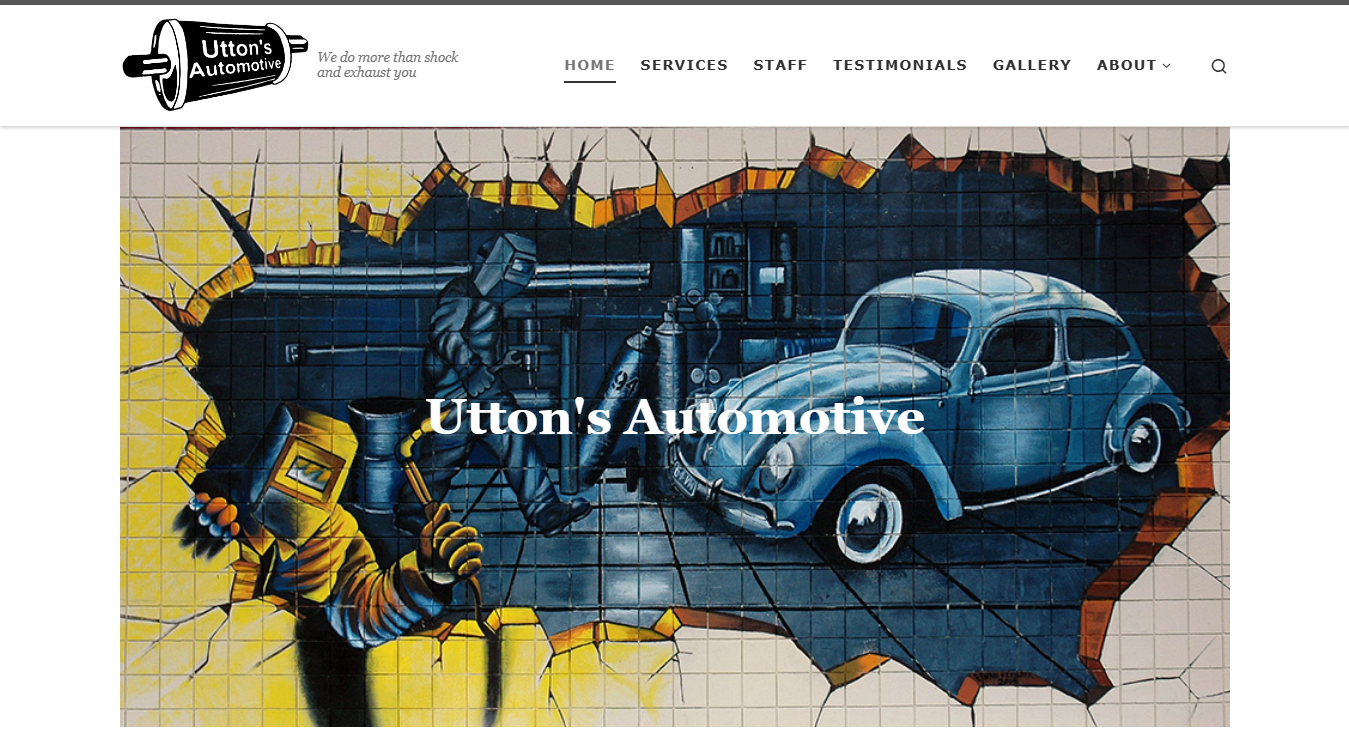 Screenshot of Utton's Automotive