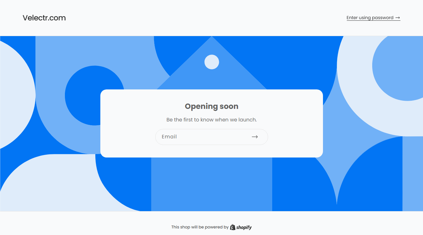 Website screenshot for Velectr