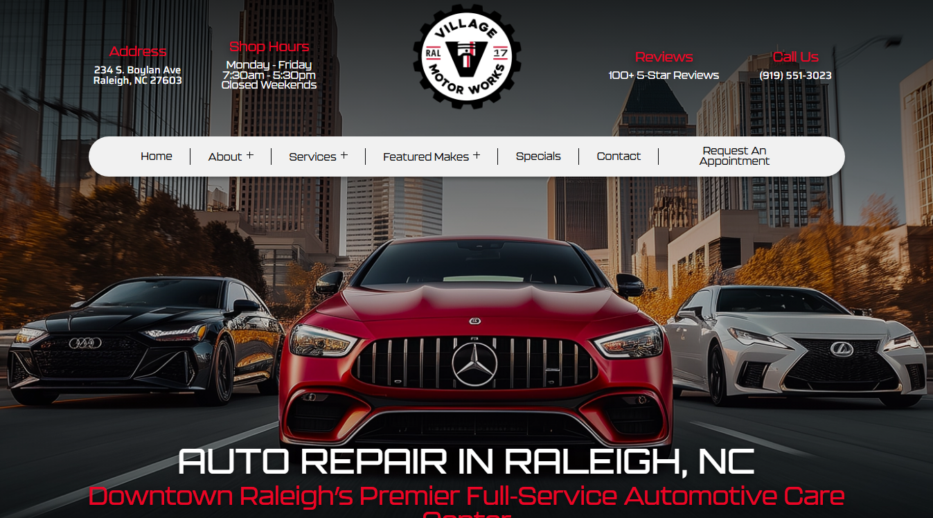 Website screenshot for Village Works