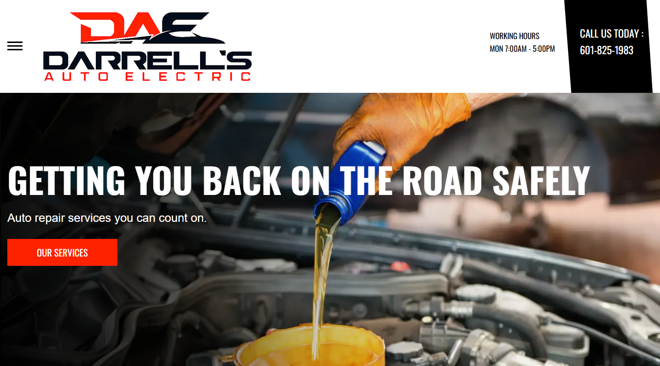 Website screenshot for Vision Auto Repair L.L.C.