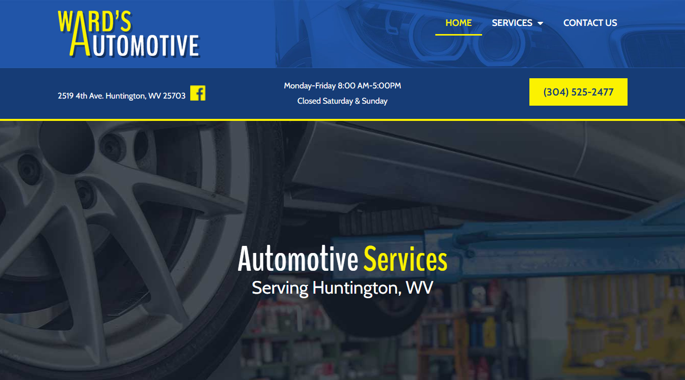 Website screenshot for Ward's Automotive Inc