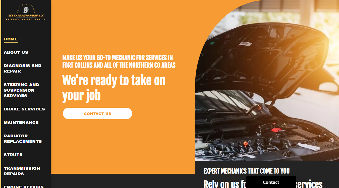 Screenshot of We Care Auto Repair